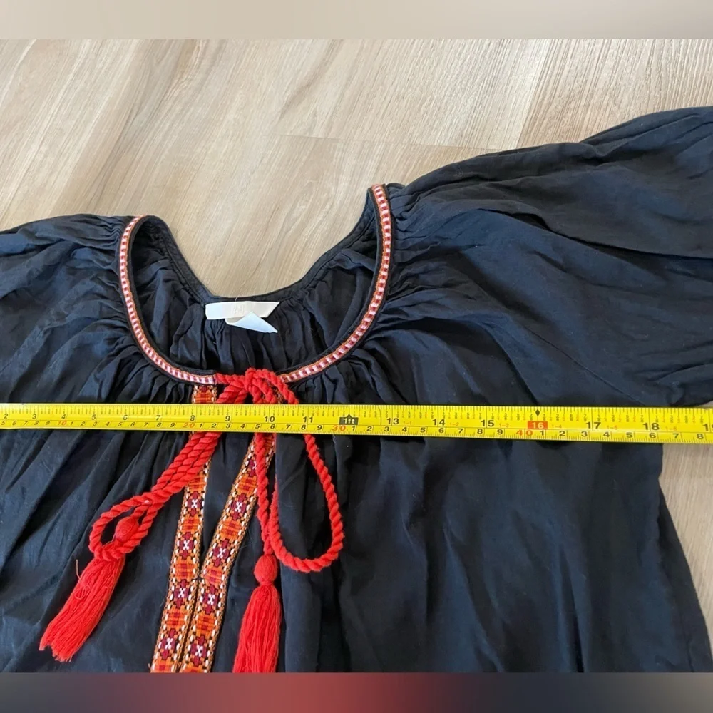H&M Cute Blue & Red BOHO Top. Size 2 - Picture 8 of 9